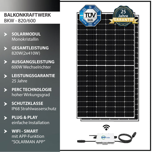 Solar Komplettset Flachdach - Duo820