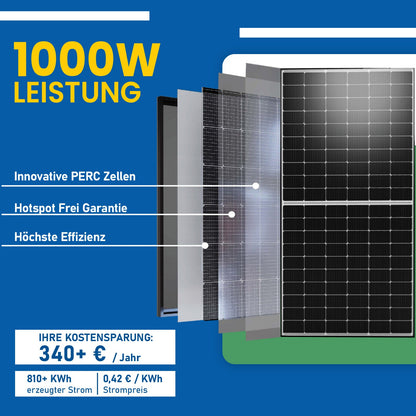 Solar Komplettset Balkon – Duo1000