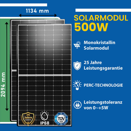 Solar Komplettset Balkon – Duo1000