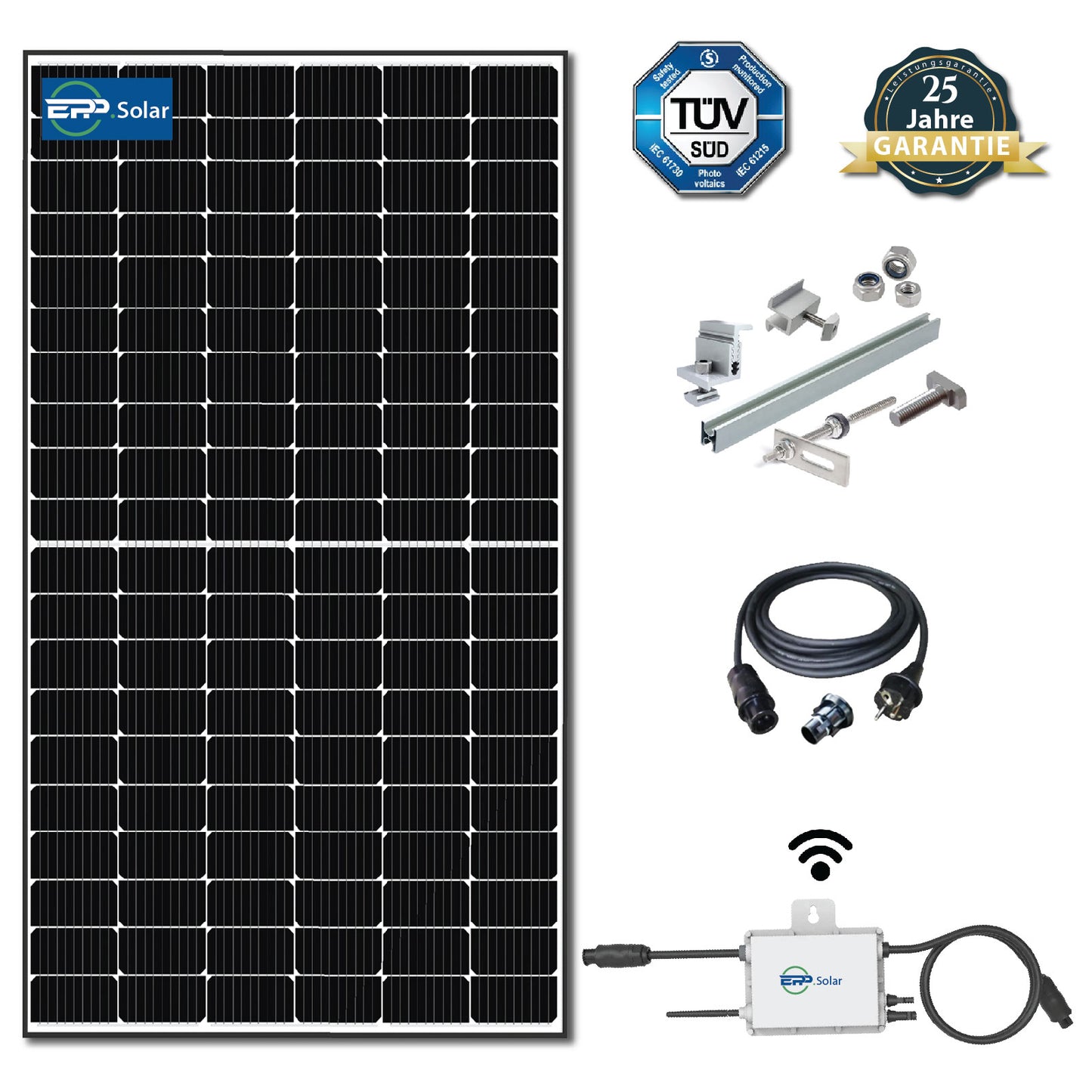 Solar Komplettset Flachdach - Mono410